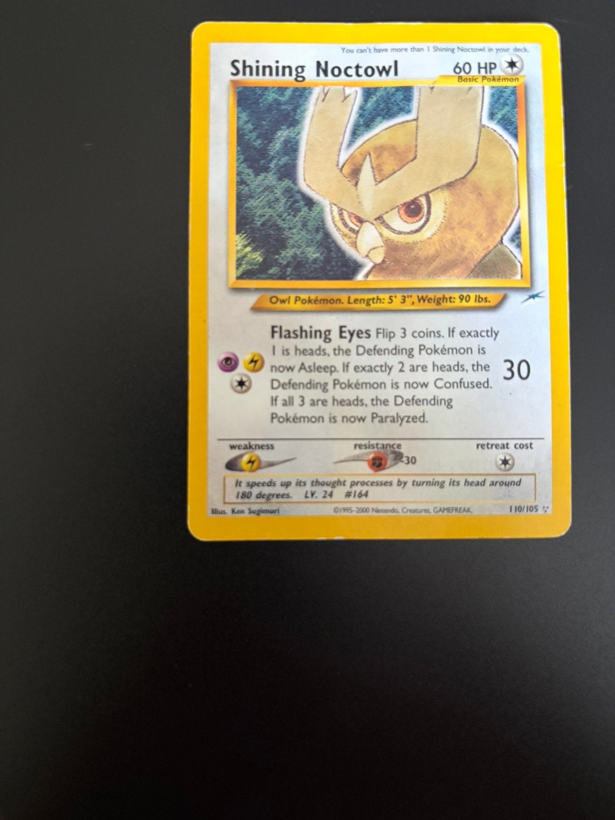 Shining noctowl, Ophalen of Verzenden, Gebruikt, Losse kaart, Foil