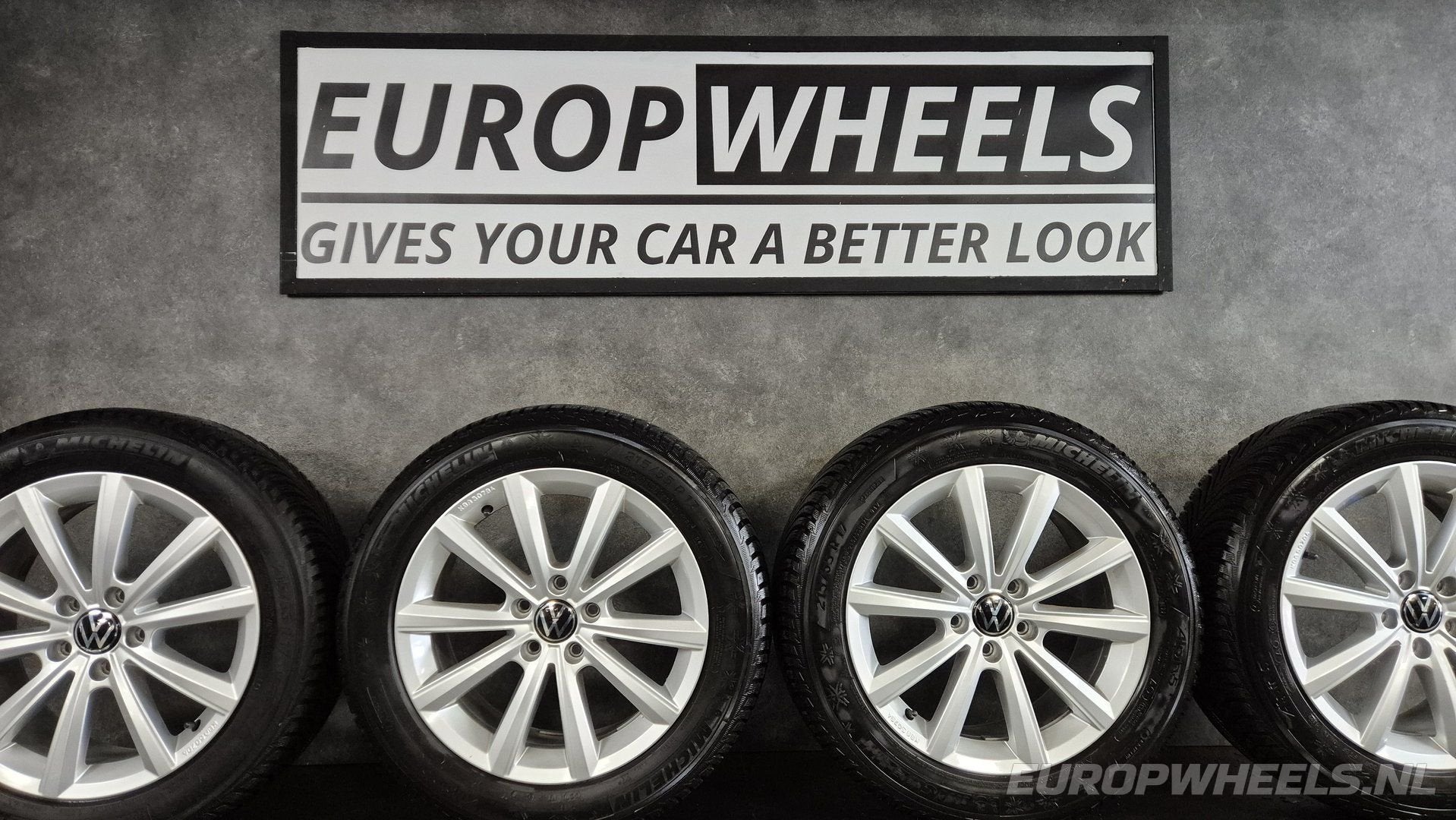 17 inch Volkswagen T-Roc velgen Michelin winterbanden, -, -, Banden en Velgen, 17 inch