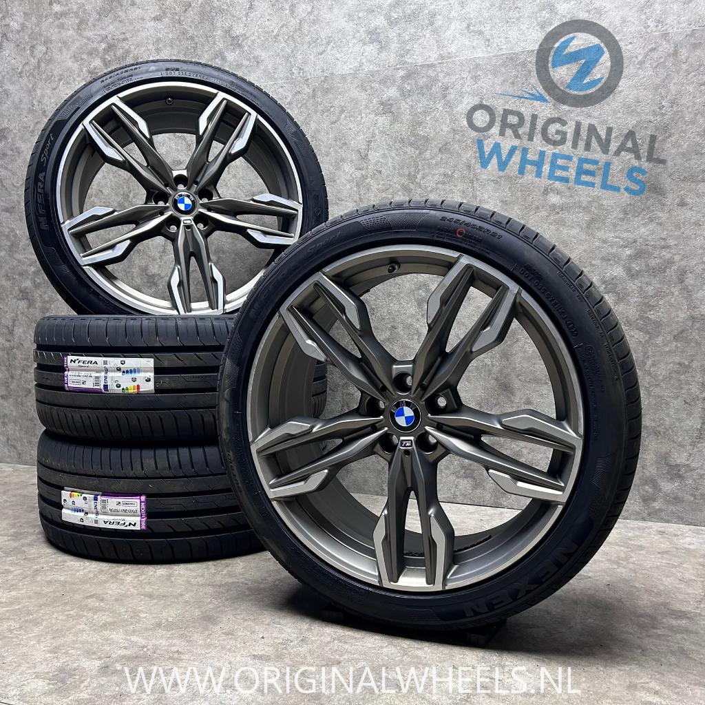 21 inch originele velgen + zomerbanden BMW X3 X4 style 718, Banden en Velgen, Personenwagen, BMW, Zomerbanden