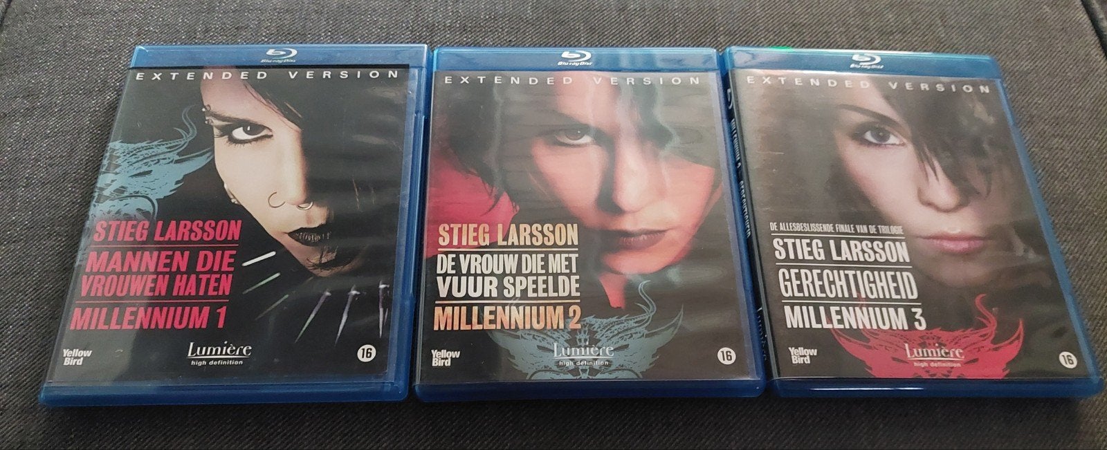 Millennium Trilogy Blu Ray Extended Edition, Nederlands, Ophalen of Verzenden, Zo goed als nieuw, Blu-ray