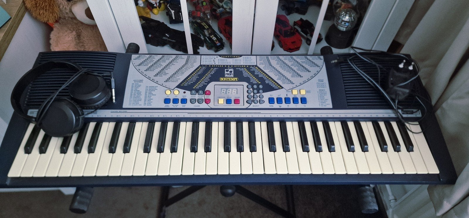 Bontempi Profi Keyboard met 61 toetsen en standaard, Overige merken, Ophalen of Verzenden, Aanslaggevoelig, 61 toetsen