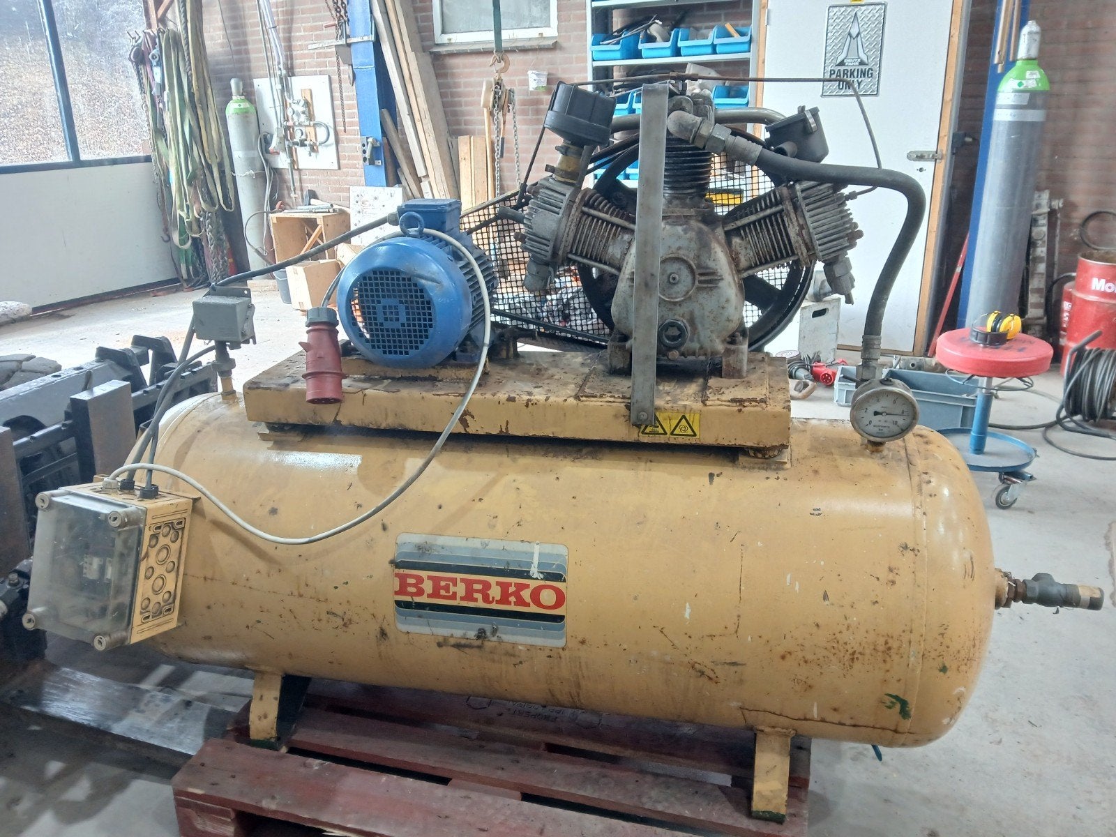 compressor berco tot 16 bar, Ophalen, Gebruikt, 400 tot 800 liter/min, 10 bar of meer