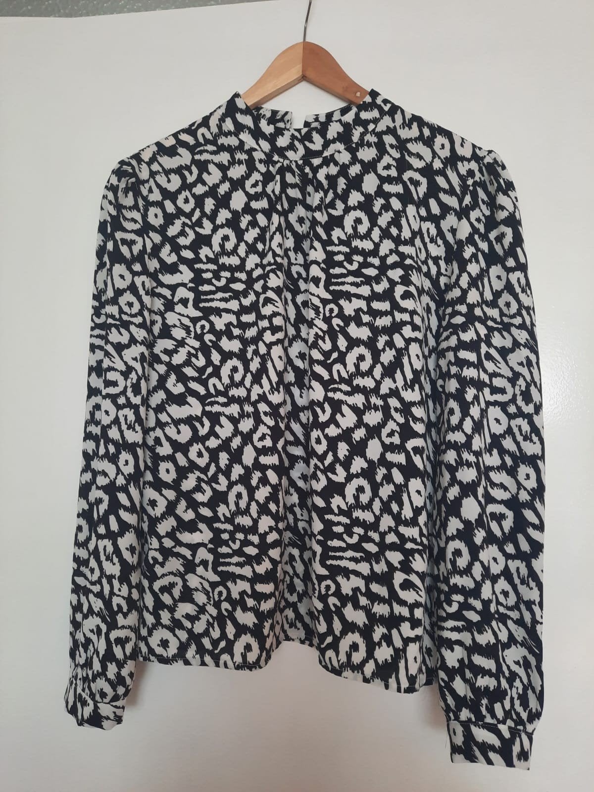 Lofty Manner Blouse met Luipaardprint - Maat L, Maat 42/44 (L), Ophalen of Verzenden, Zo goed als nieuw, Zwart