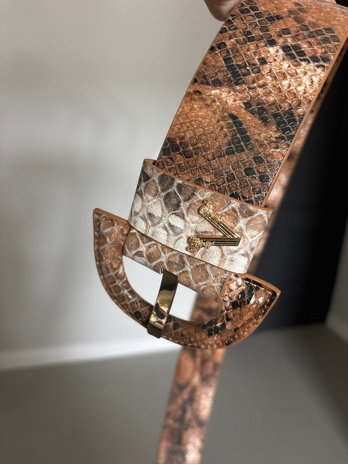 Josh V Riem Snake Print XS/S Bruintinten, 80 tot 90 cm, Heupriem, Ophalen of Verzenden, Zo goed als nieuw