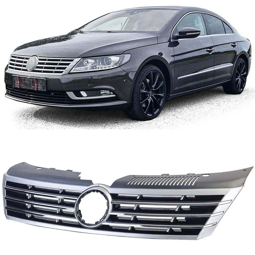 Grill Geschikt Voor Volkswagen Passat CC Zwart Chrome 2012 t