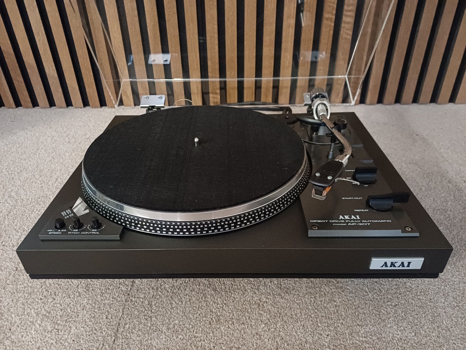 Akai AP-207 Direct Drive Volautomatische Platenspeler, Ophalen of Verzenden, Refurbished, Akai