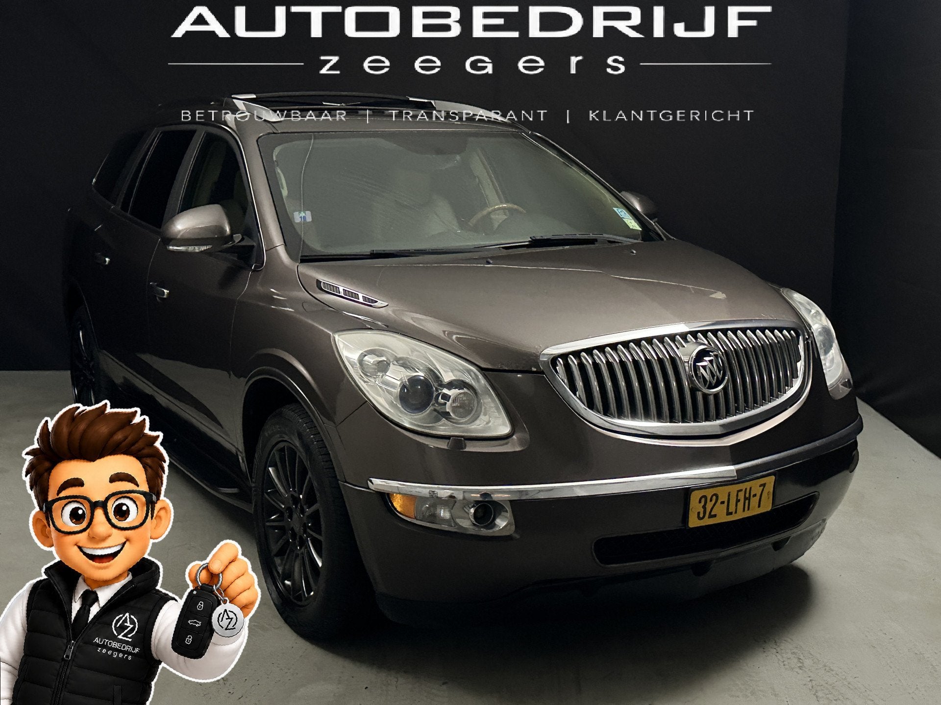 Buick Enclave 7 Persoons*AC*Heatseat*FullLeather*Automaat*, Auto's, Buick, Automaat, 1940 kg, Gebruikt, 8 stoelen