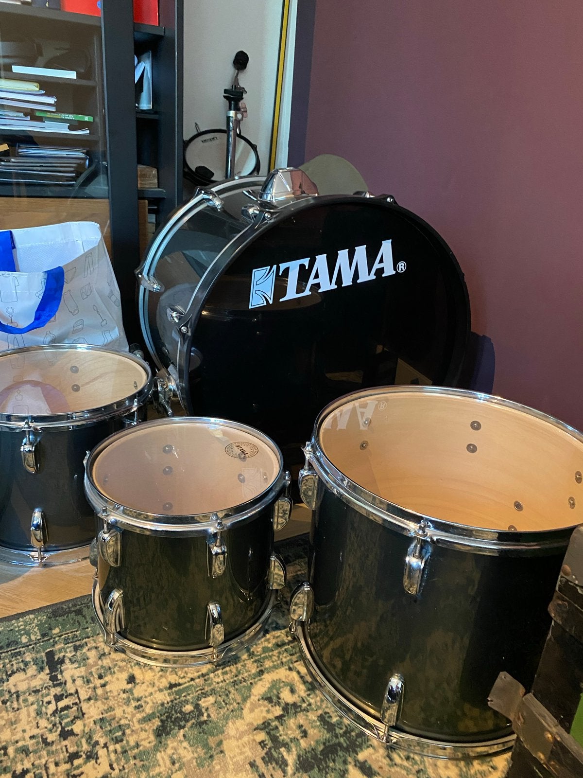 Tama Swingstar drumstel met bekkens, Muziek en Instrumenten, Ophalen, Gebruikt, Tama