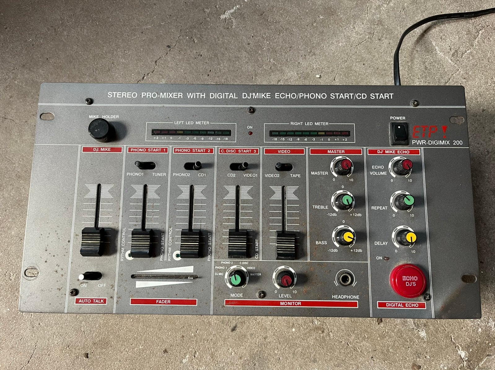 ETP PWR Digimix 200 mengpaneel, Ophalen, Gebruikt