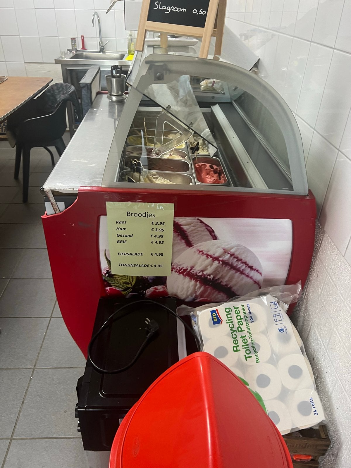 Professionele IJs Vitrine - Gebruikt, Ophalen of Verzenden, Gebruikt, Koelen en Vriezen