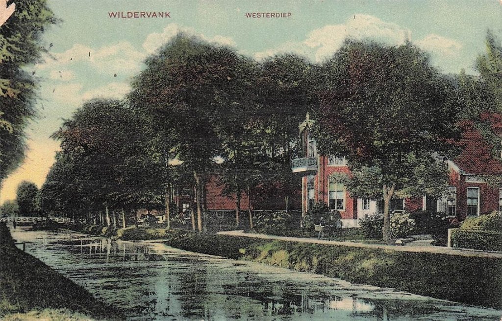 702-423-001 Wildervank Westerdiep, Verzamelen, Ophalen of Verzenden, Voor 1920, Groningen