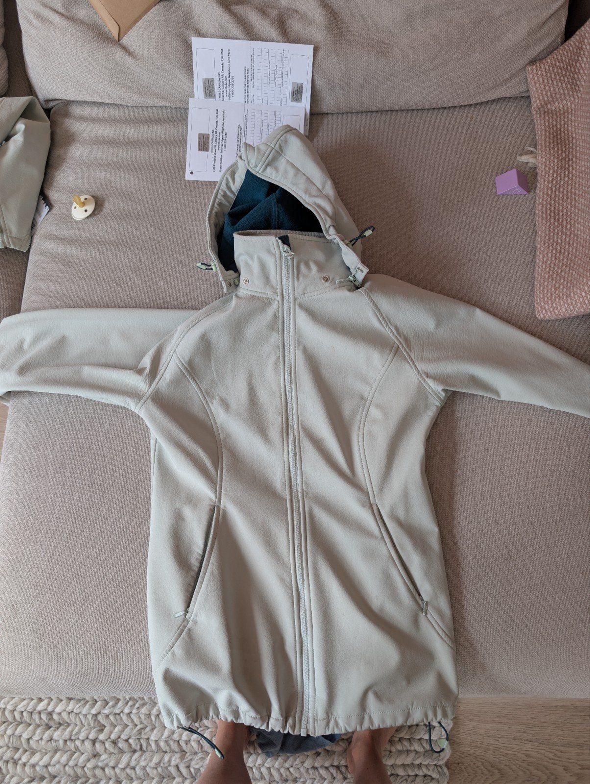 Draagjas Mamalila softshell maat S, lichtgroen, Ophalen of Verzenden, Zo goed als nieuw, Groen