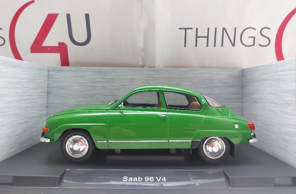 MCG 1:18 Saab 96 V4 groen nieuw in verpakking, Ophalen of Verzenden, Nieuw, Auto, Overige merken