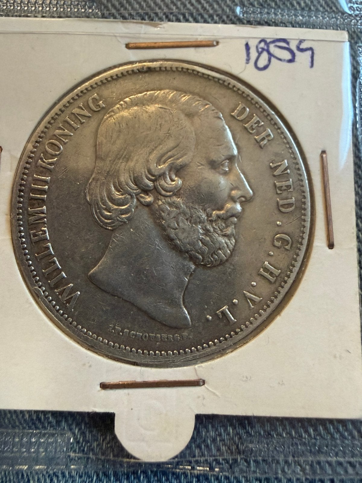 Willem III 1854 rijksdaalder, Postzegels en Munten, Munten | Nederland, Koning Willem III, Zilver, Ophalen of Verzenden, Losse munt
