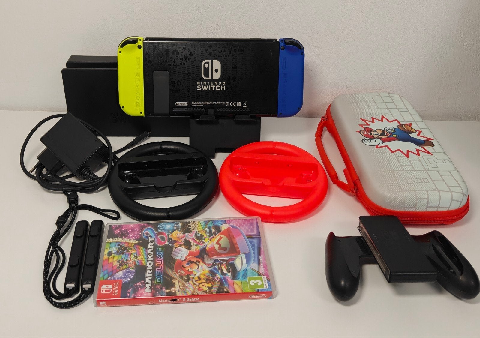 Nintendo Switch V2 met Mario Kart 8 Deluxe, Spelcomputers en Games, Switch 2019 Upgrade, Met games, 11-1 Hokotate-cho, Kamitoba, Minami-ku, Kyoto 601-8501, Japan