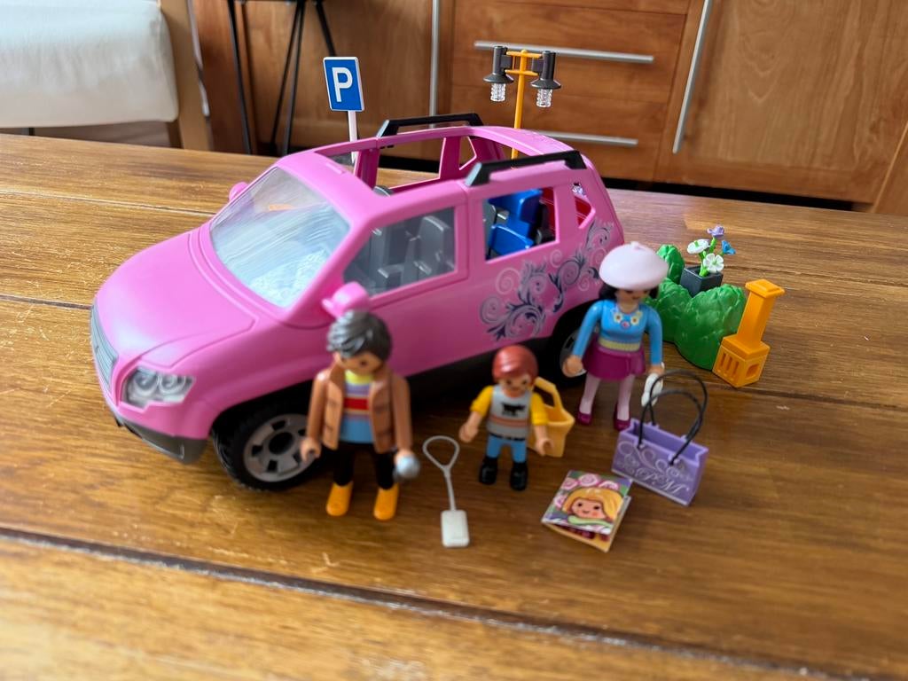Playmobil Familiewagen met parkeerplaats – 9404, Ophalen of Verzenden, Gebruikt