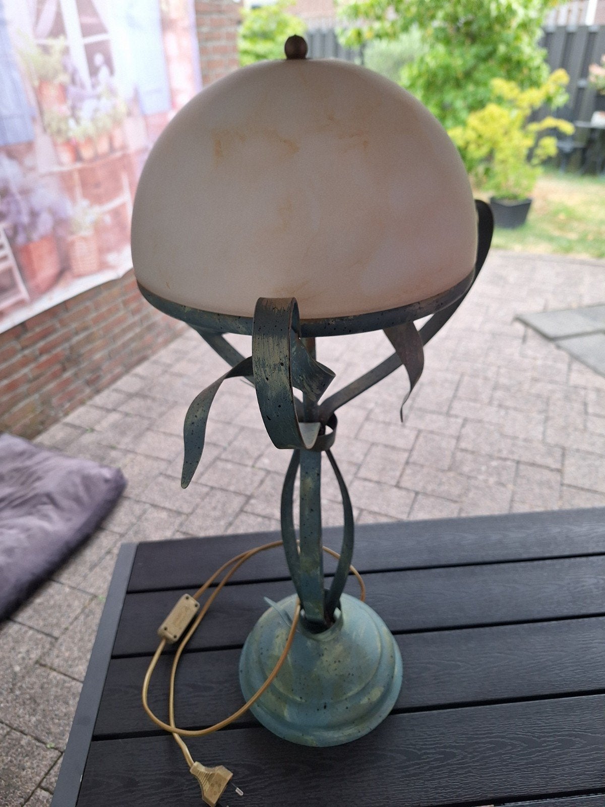 Decoratieve staande lamp - 65 cm hoog, Ophalen, Gebruikt, Glas, Minder dan 100 cm