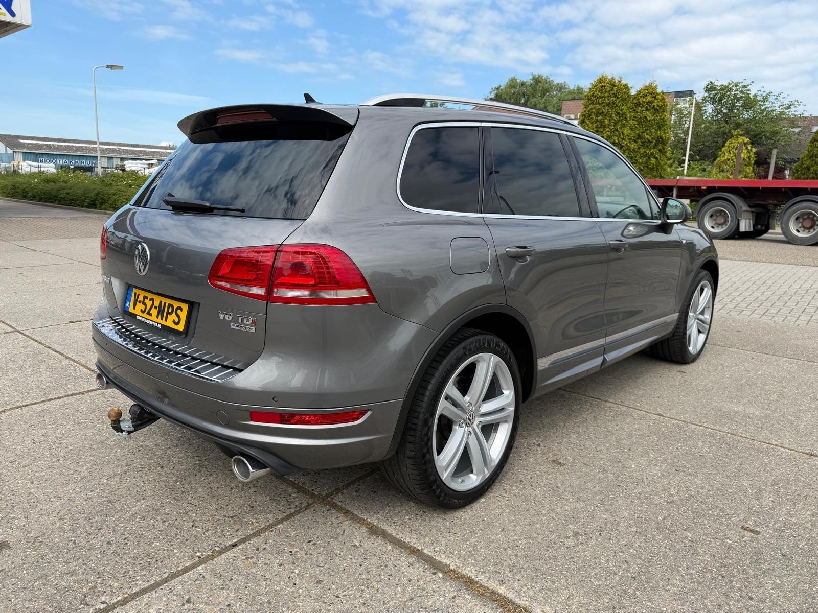 Volkswagen Touareg 3.0 V6 R-Line Grijs Kenteken Marge, Auto's, Automaat, Euro 5, Zwart, Volkswagen