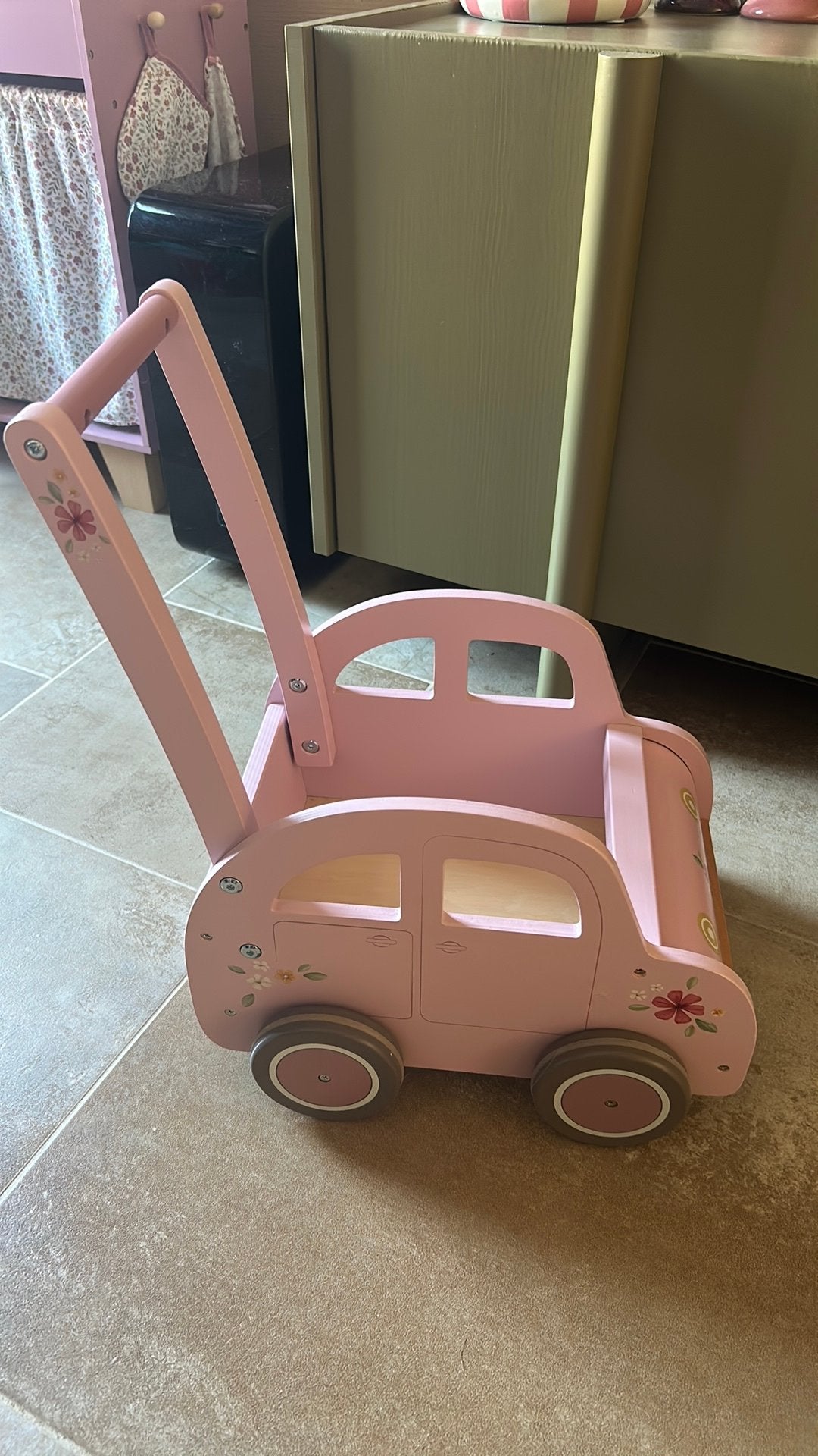 Little dutch loopwagen auto, Ophalen, Zo goed als nieuw, Duw- of Trekspeelgoed