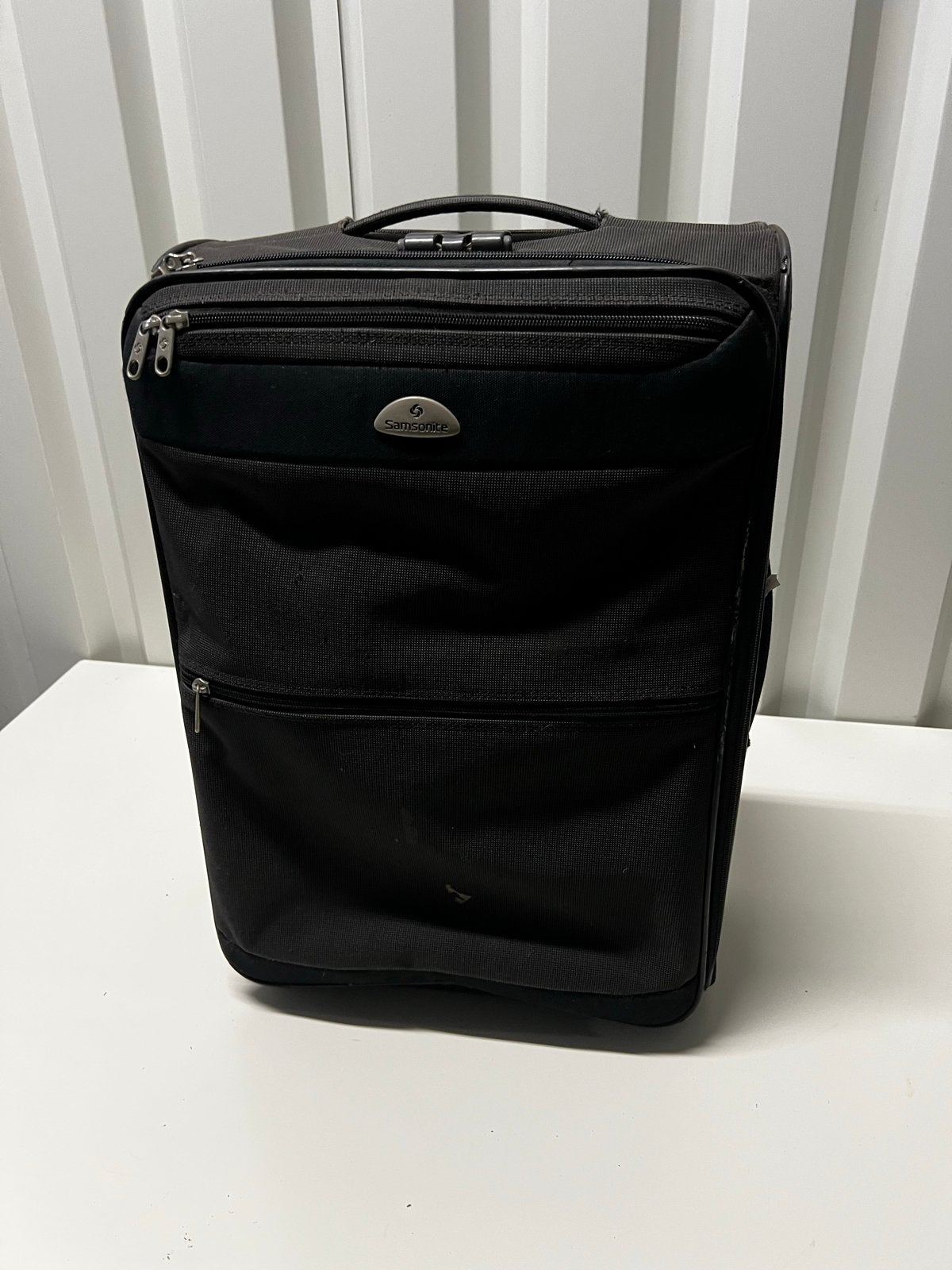 Samsonite Zwarte Koffer met Wieltjes, Ophalen, 30 cm of meer, Gebruikt, Zwart