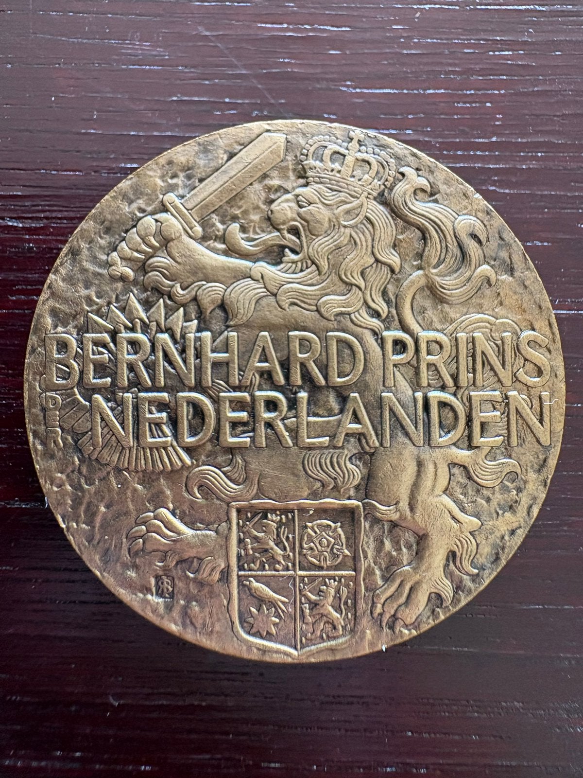Bernhard Prins der Nederlanden Penning - Brons, Postzegels en Munten, Penningen en Medailles, Ophalen of Verzenden, Brons, Nederland