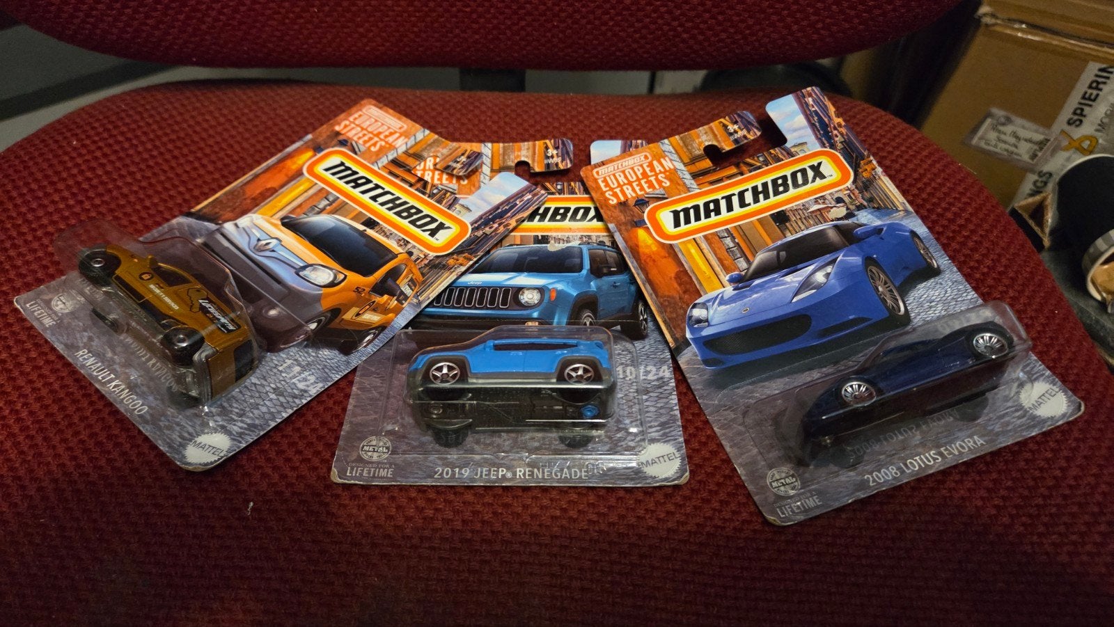 Matchbox Auto's - Renault Kangoo, Jeep Renegade, Lotus Evora, Ophalen of Verzenden, Nieuw, Auto