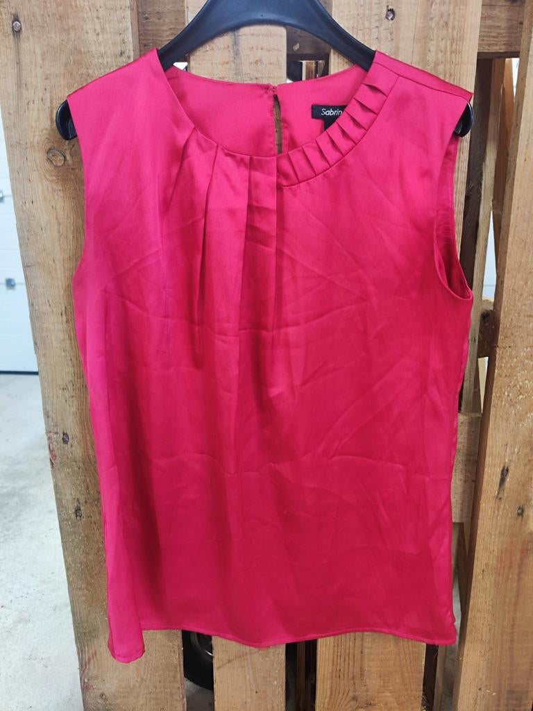 Sabrina Fuchsia Mouwloze Top Maat M, Maat 38/40 (M), Sabrina, Ophalen of Verzenden, Zo goed als nieuw