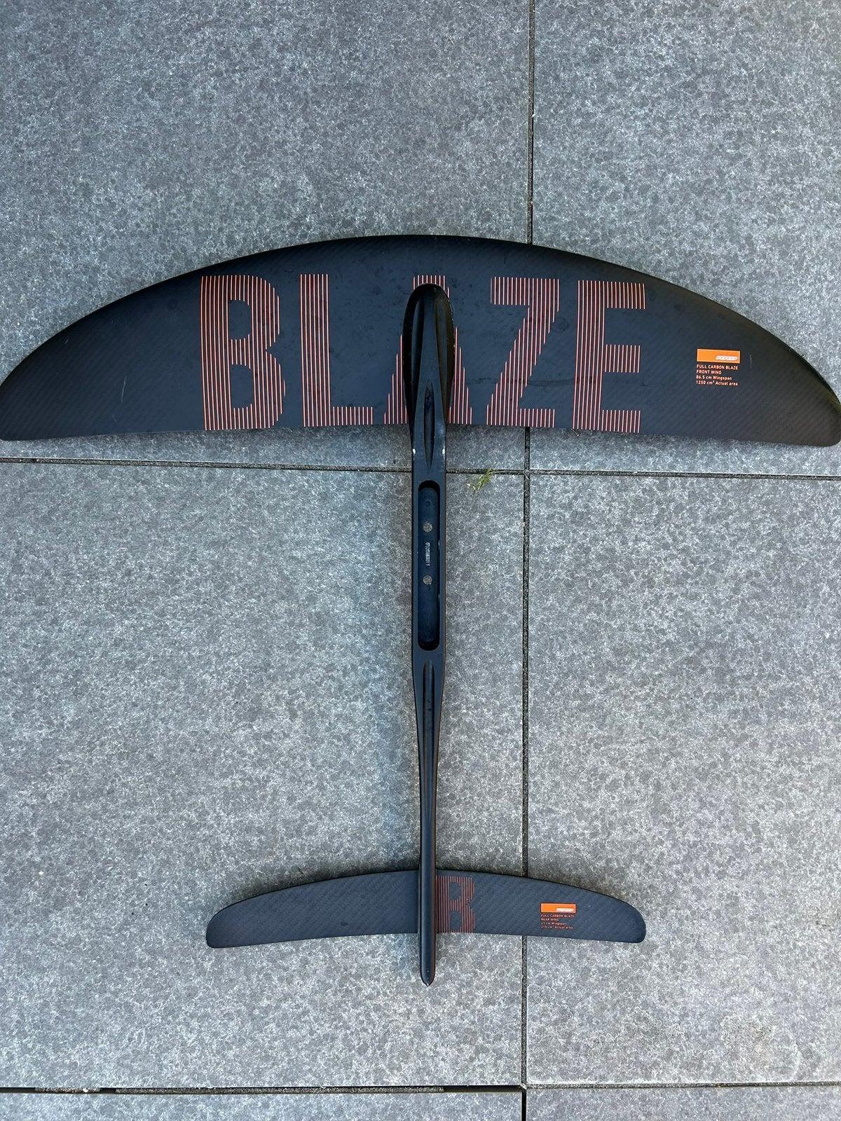 RRD carbon wing foil compleet 1250cm  / 215cm met 75 mast, Ophalen, Zo goed als nieuw, Wingsurf-hydrofoil