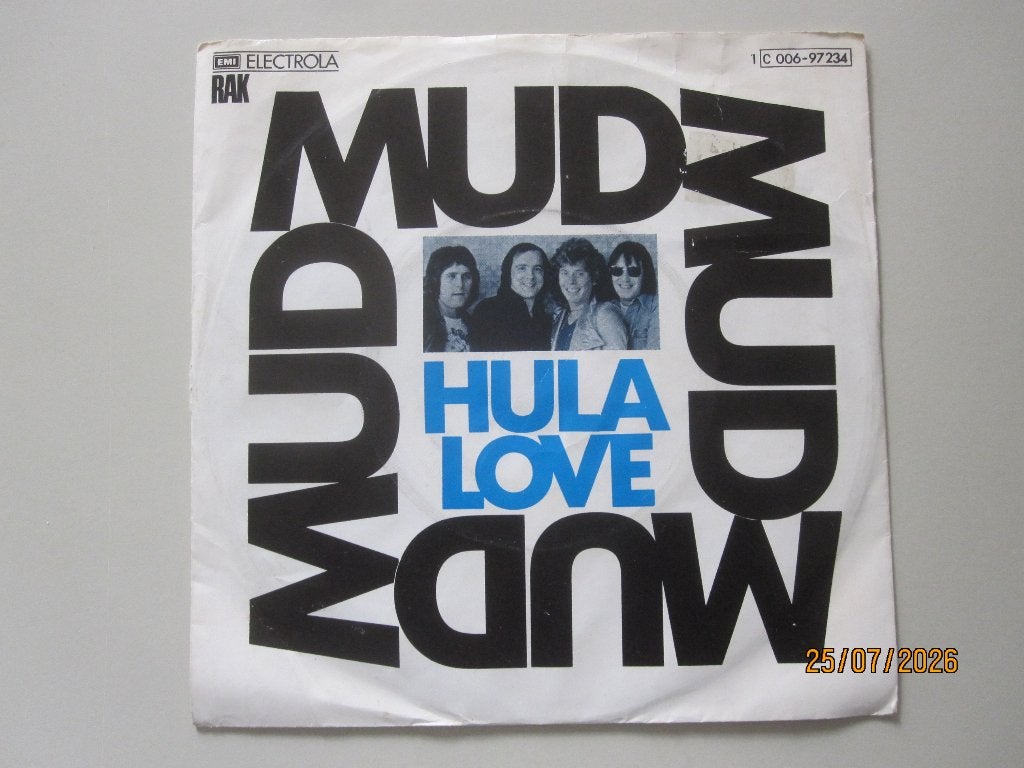 MUD -  hula love - vinyl 7", Cd's en Dvd's, Vinyl Singles, Gebruikt, 7 inch, Ophalen of Verzenden, Rock en Metal