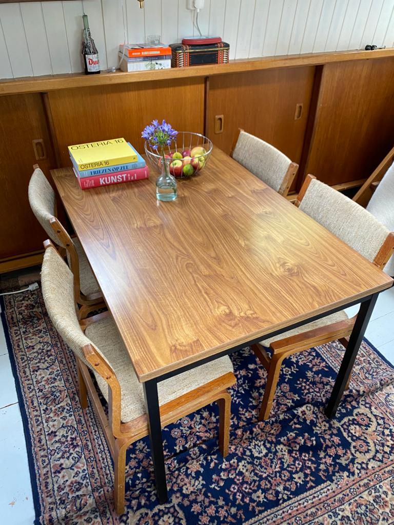 Eettafel 120x80, Huis en Inrichting, Complete eetkamers, Ophalen, Zo goed als nieuw, 4 tot 6 stoelen