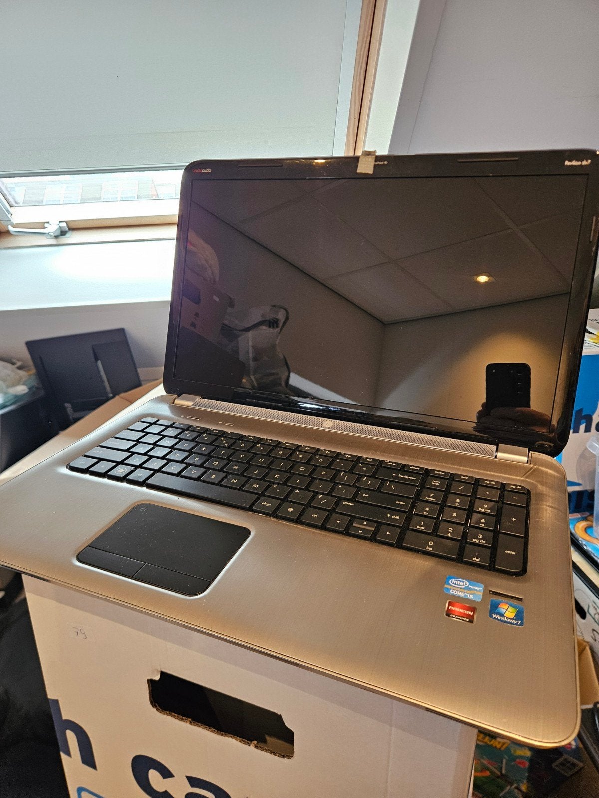 HP Pavilion dv7-6101sd laptop - Intel Core i3, 17 inch, Computers en Software, Ophalen, Gebruikt, HDD, 2 tot 3 Ghz