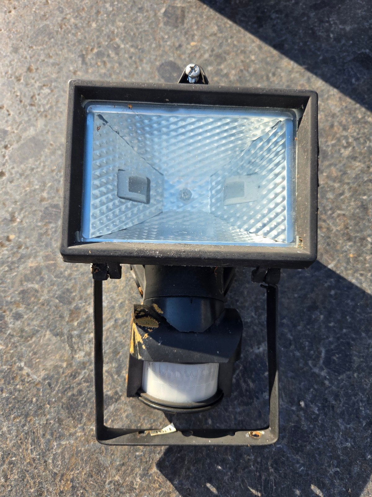 Massive halogeen schijnwerper 150W met bewegingssensor, Bewegingssensor, Wandlamp, Aluminium, Ophalen of Verzenden