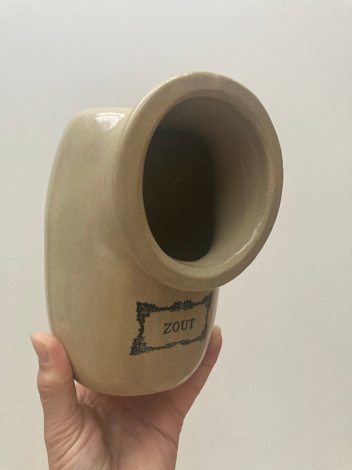 Vintage Moira Zoutpot - Engelse Stoneware Keukenaccessoire, Ophalen of Verzenden