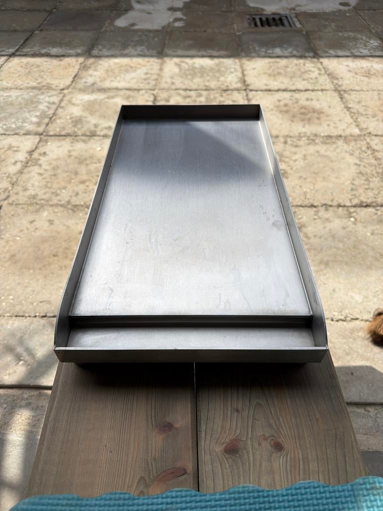 Teppanyaki plaat voor gasfornuis - RVS grillplaat, Huis en Inrichting, Ophalen, Zilver, Metaal, Overige merken