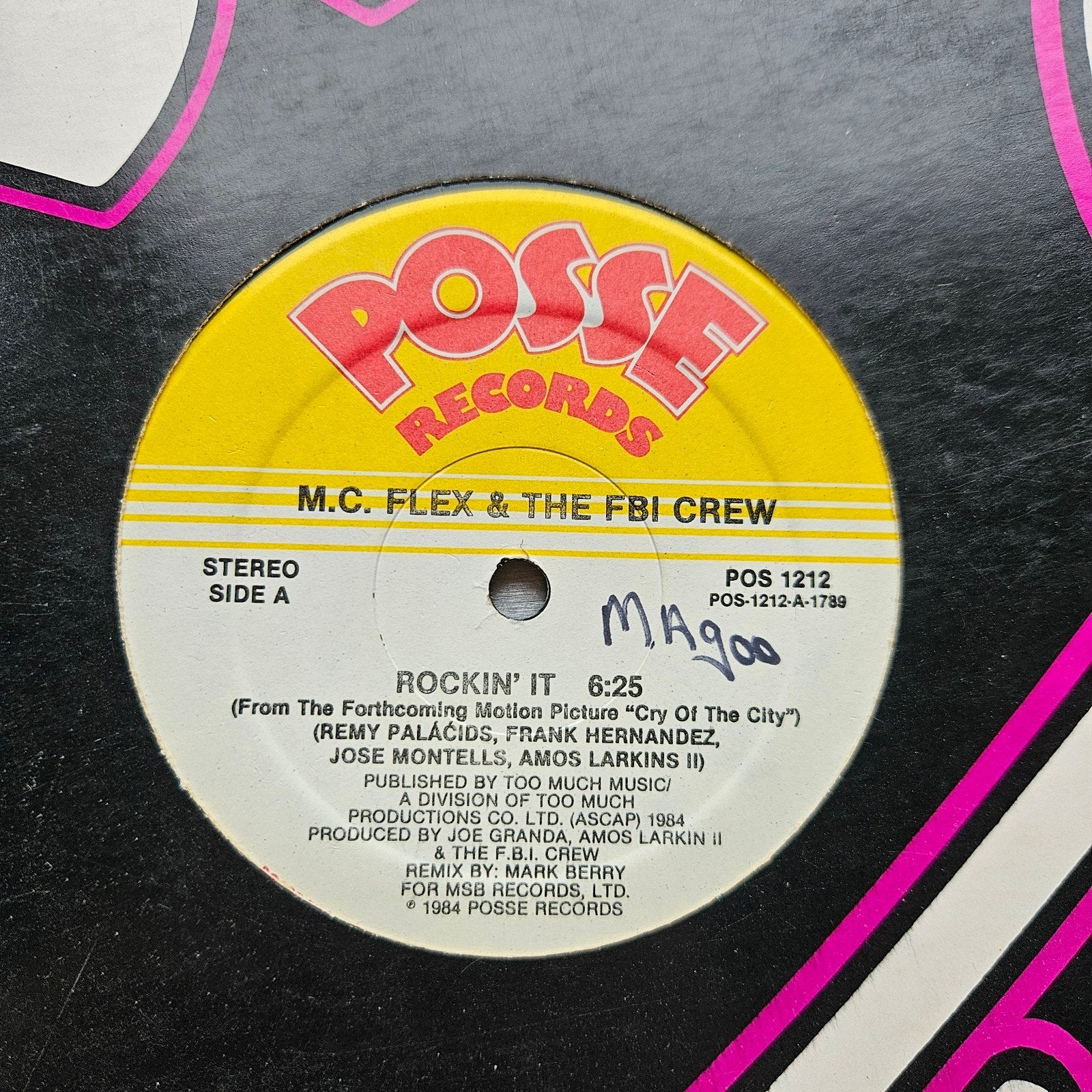 MC Flex & The FBI Crew - Rockin' It 12inch Electro Hip Hop, Ophalen of Verzenden, 12 inch
