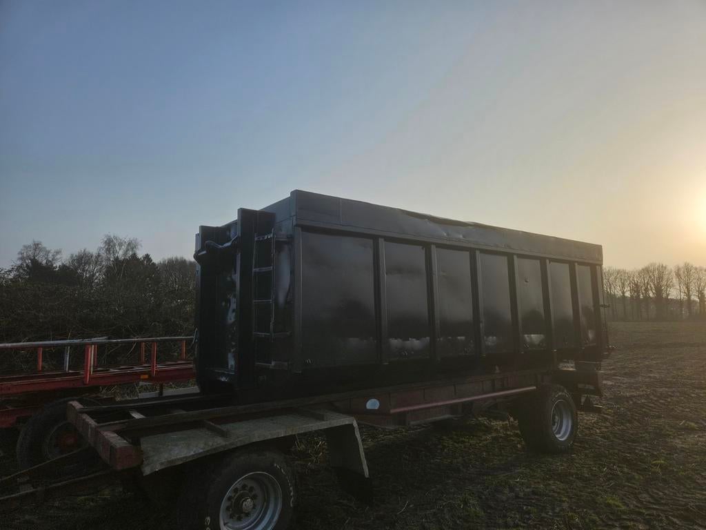 Rvs haakarm mestcontainer ong 22kuub vloeistofcontainer, Ophalen