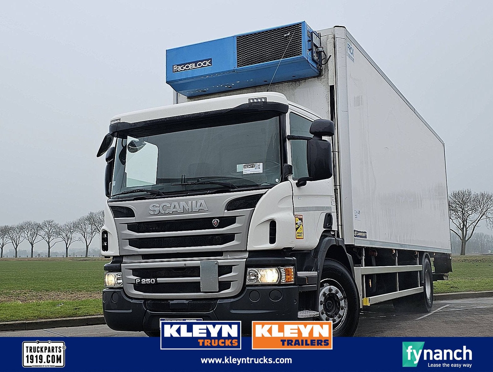 SCANIA P250 lamberet frigo lift, Automaat, Euro 6, Scania, Wit