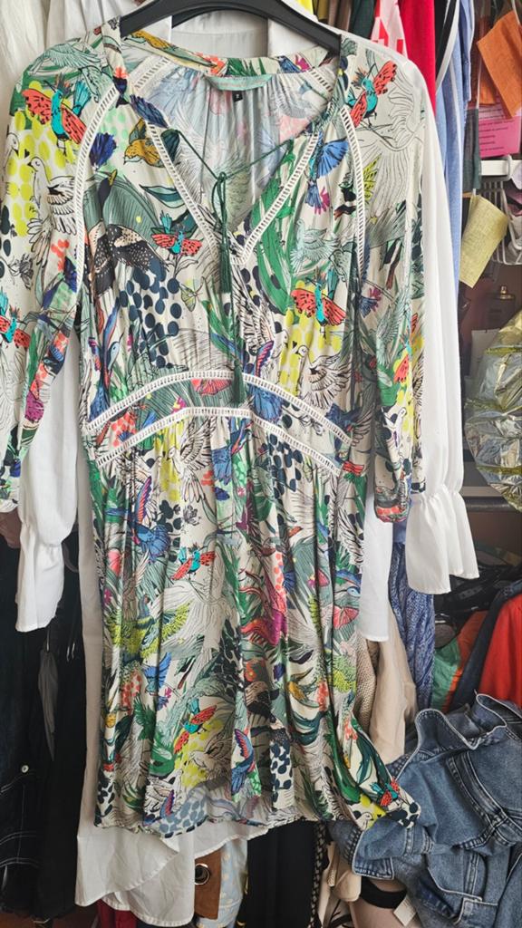 Designer jurk POM amsterdam, Kleding | Dames, Jurken, Ophalen of Verzenden, Zo goed als nieuw, Onder de knie