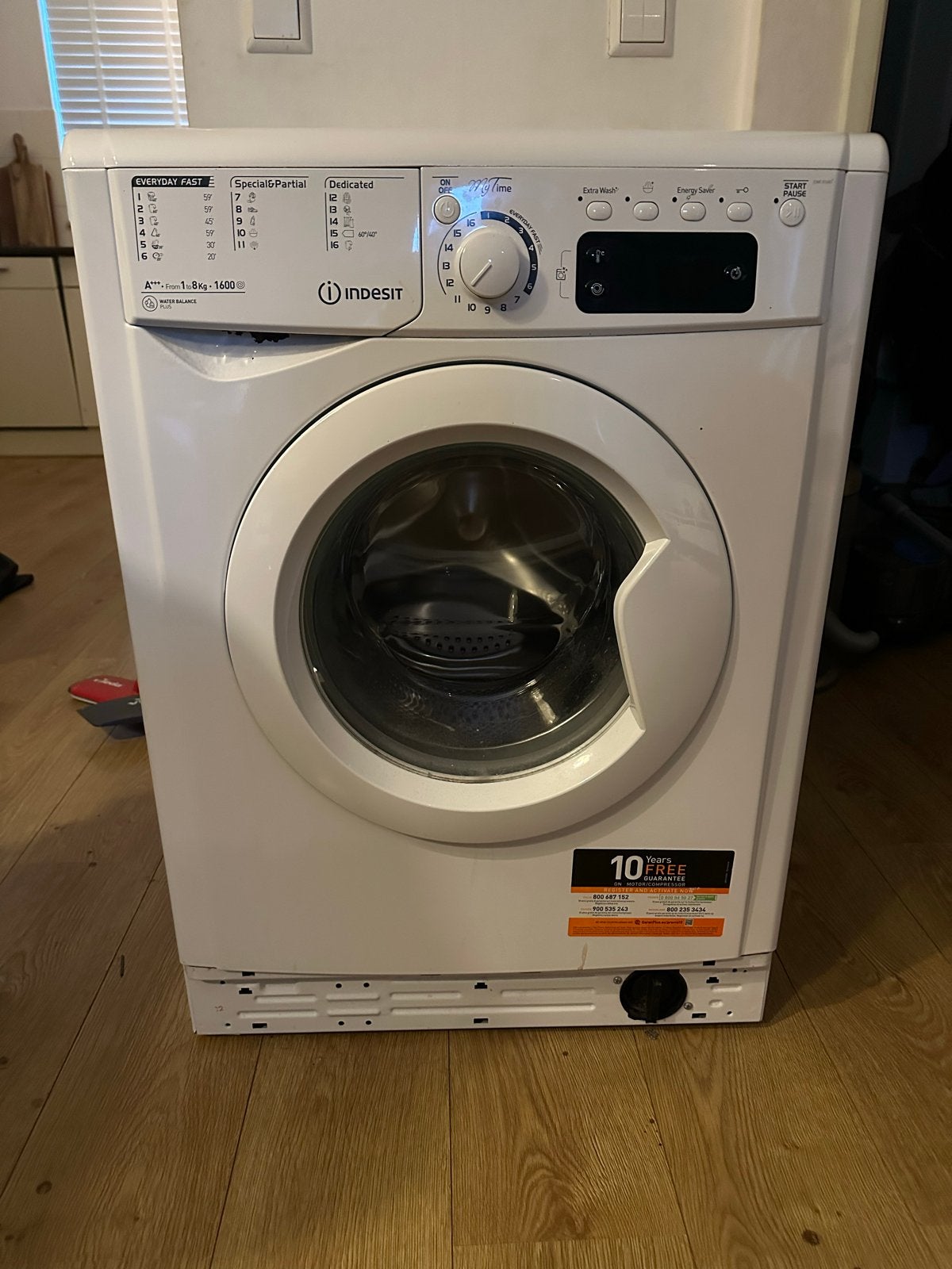Goed werkende Indesit wasmachine - Ideaal voor starters!, Ophalen, Gebruikt, 85 tot 90 cm, 1200 tot 1600 toeren