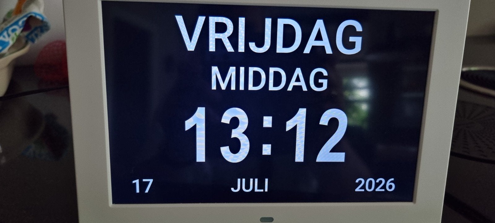 Dementieklok met dag(deel)-tijd-datum aanduiding, Ophalen of Verzenden