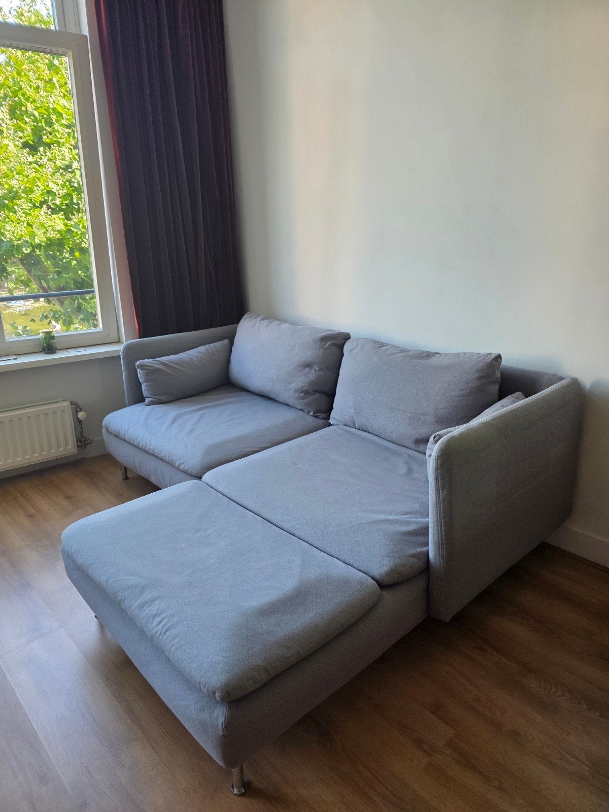 IKEA Söderhamn modulaire bank met chaise longue, Huis en Inrichting, Banken | Bankstellen, Ophalen, Gebruikt, 150 tot 200 cm, Hoekbank