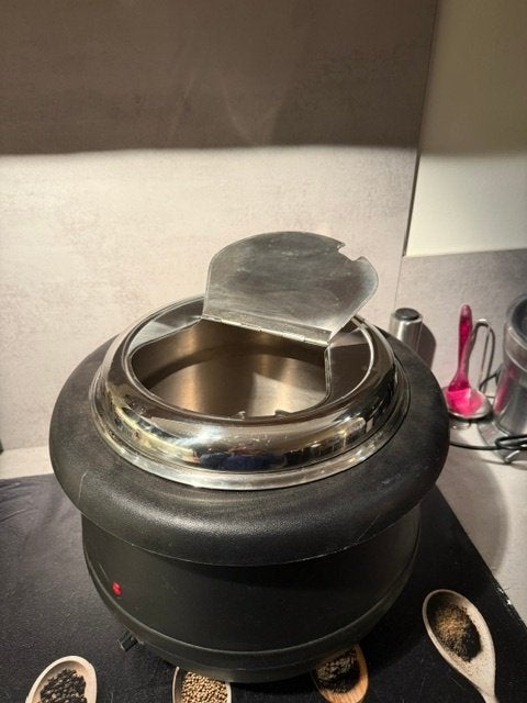 Elektrische soepketel / soepwarmer - 10 liter inhoud, Ophalen, Gebruikt, Met deksel, Overige typen
