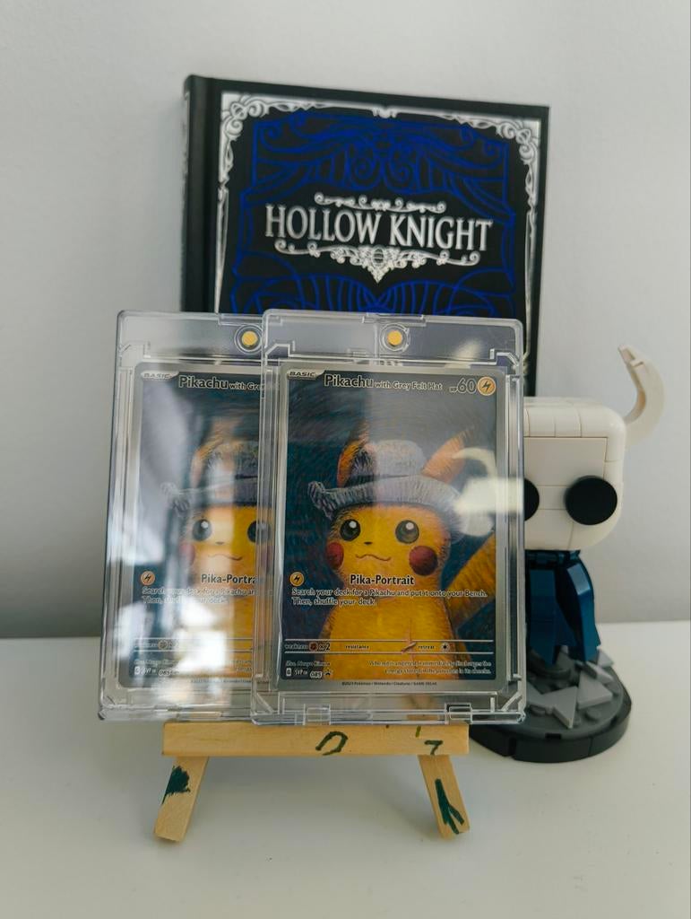 Original Pikachu van Gogh 085 with Grey Felt Hat Promo, Ophalen, Nieuw, Losse kaart