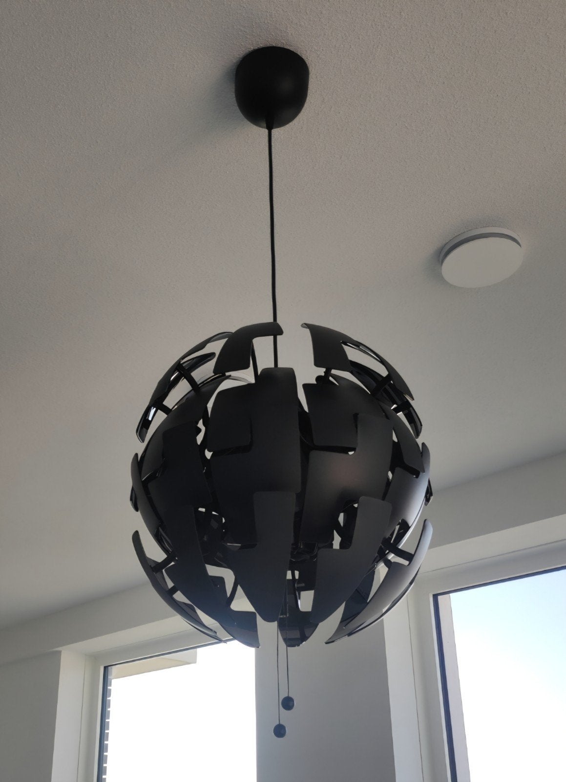 IKEA PS 2014 hanglamp, zwart, 52 cm / black ceiling lamp, Ophalen, Kunststof, Modern, Scandinavisch, Industrieel, E27 (groot)