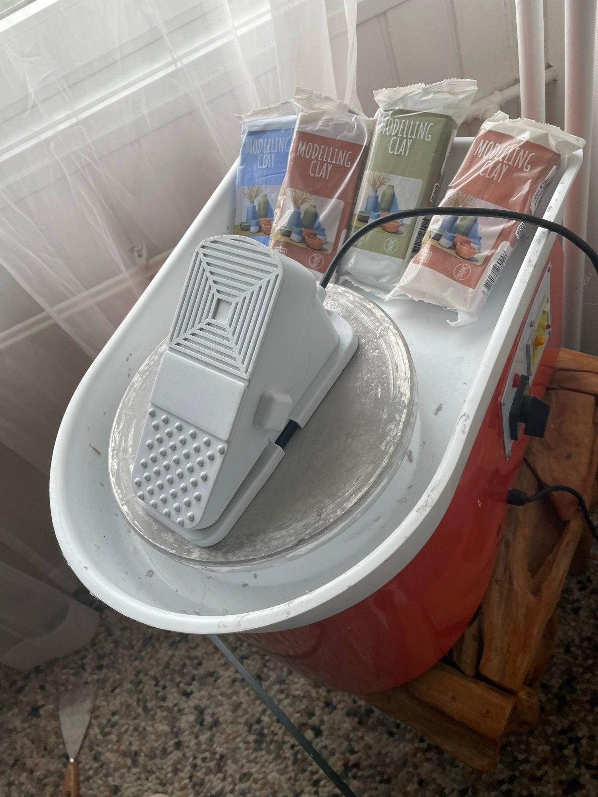 Elektrische pottenbakkersschijf draaischijf, Hobby en Vrije tijd, Pottenbakken, Gebruikt, Ophalen