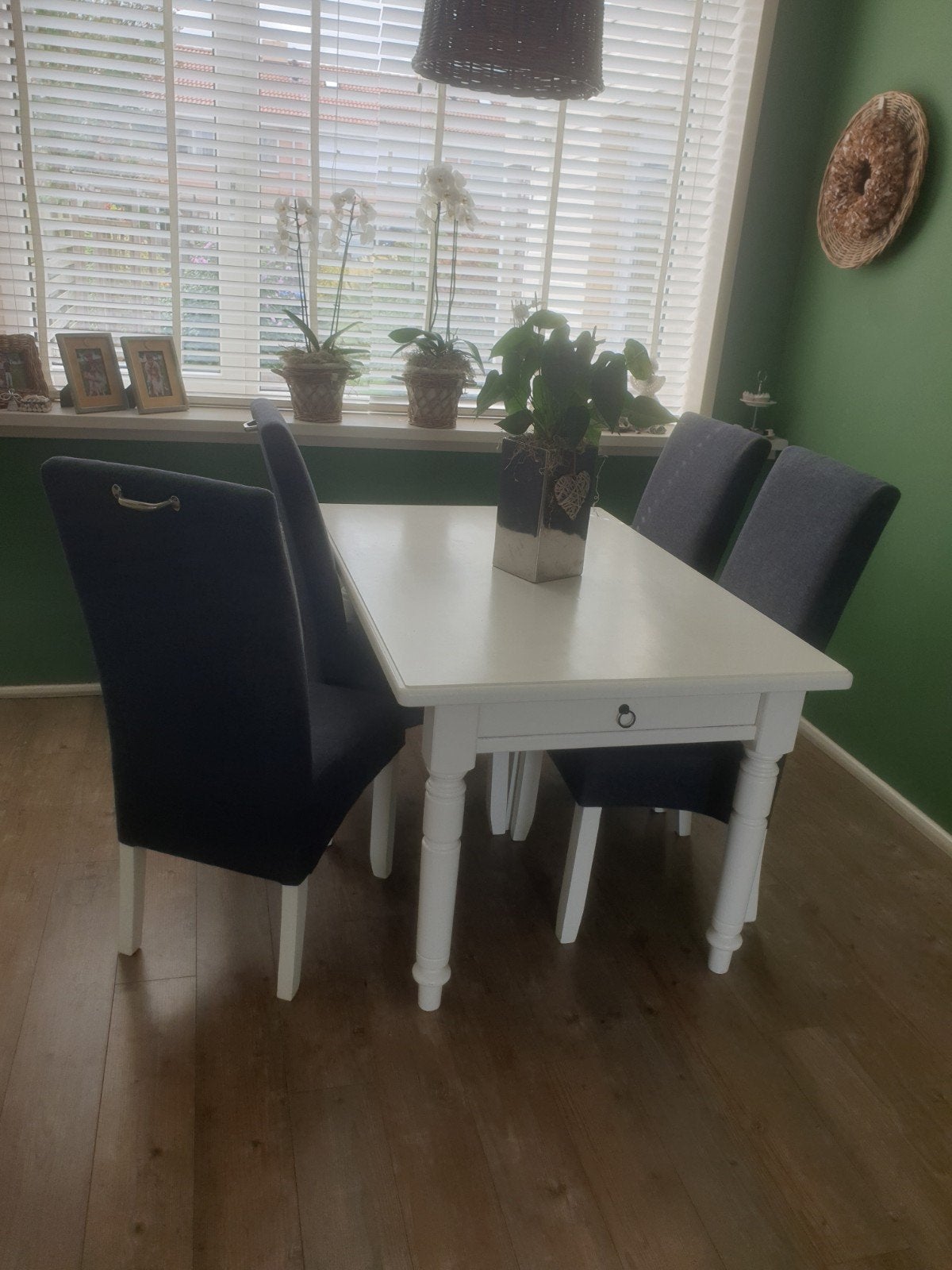Eethoek met stoelen, Huis en Inrichting, Ophalen, Gebruikt, 4 tot 6 stoelen