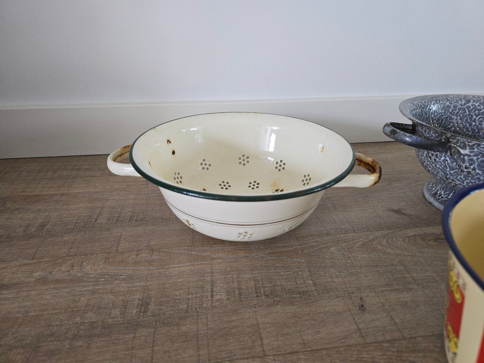 Diverse antieke emaille items - vergieten
vanaf €6 !, Antiek en Kunst, Antiek | Emaille, Ophalen of Verzenden