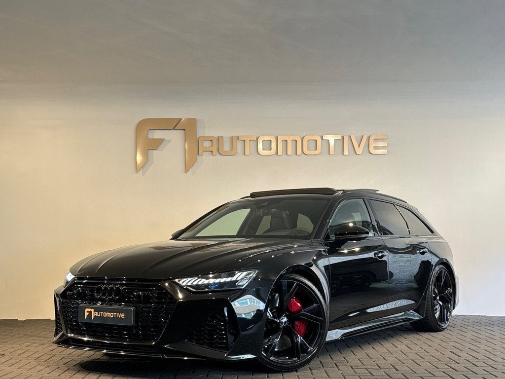 Audi RS6 4.0 TFSI quattro Dynamic+ Pano|B&O|HuD|360, Auto's, Audi, Automaat, Gebruikt, 600 pk, Leder
