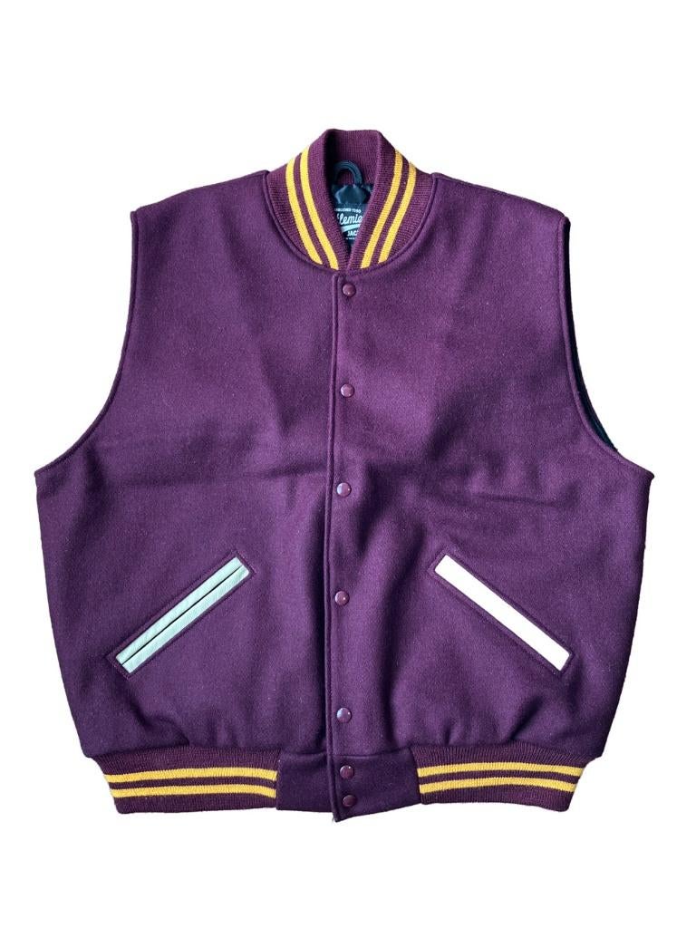 SETTLEMIERS – Sleeveless Varsity Jacket - L, Maat 52/54 (L), Verzenden, SETTLEMIERS, Paars
