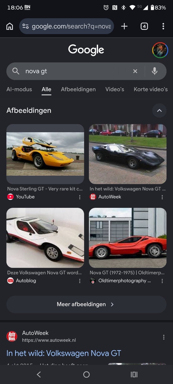 GEZOCHT Nova GT / Solid Sterling / Eagle SS kitcar, 33 - 40 uur, Overige niveaus, Overige vormen